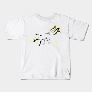 Kitsune (yellow) Kids T-Shirt